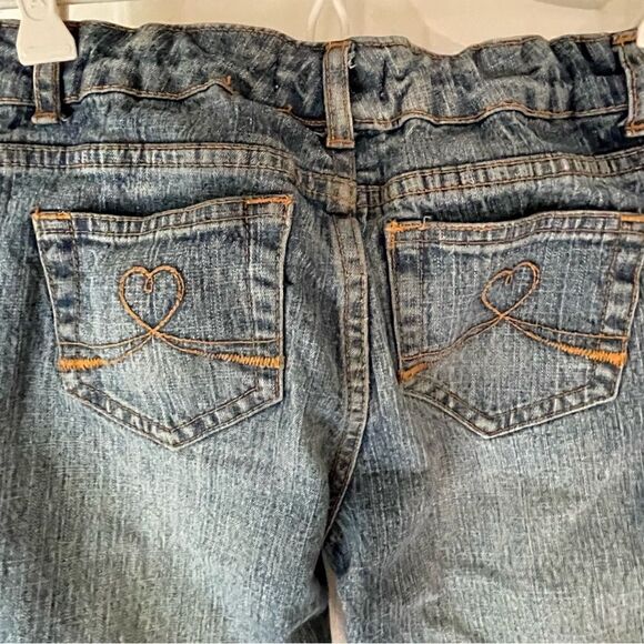 Steve & Barry’s Denim Girls Flare Jeans with Butterfly Applications Size 10 R - Picture 5 of 16
